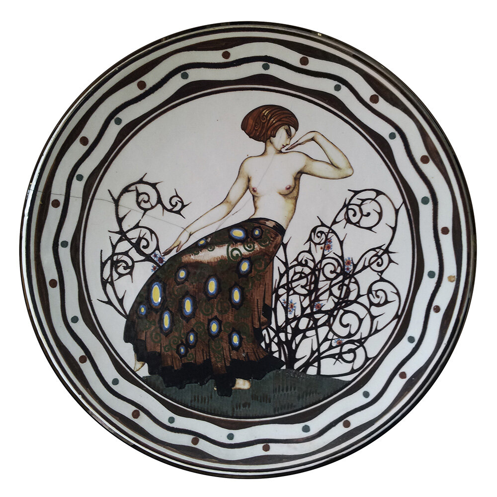 Dancer with Thistle Brambles – Decorative Plate