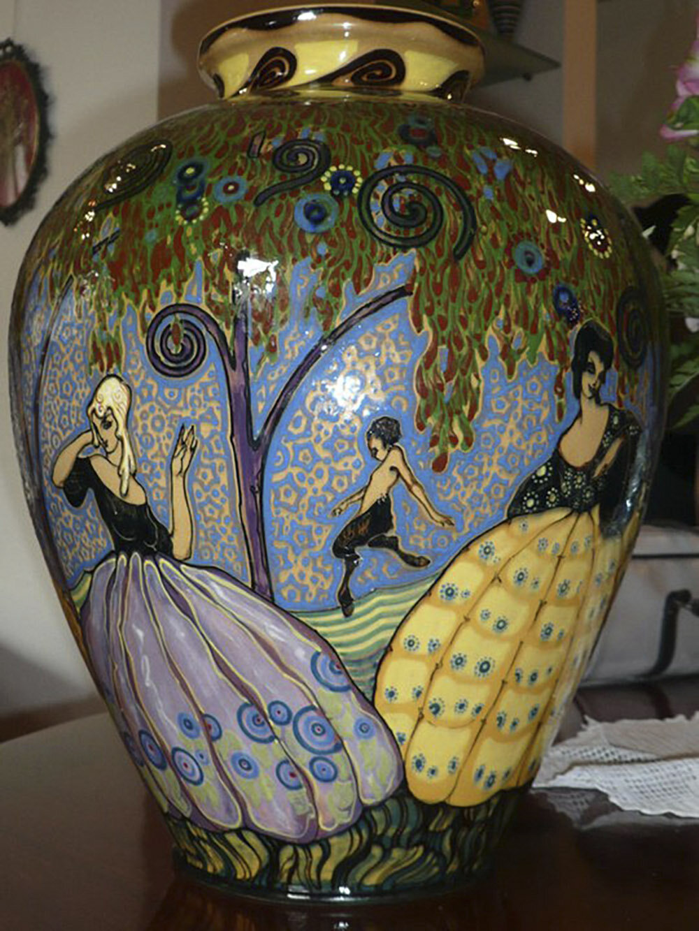 Large Vase with Female Figures