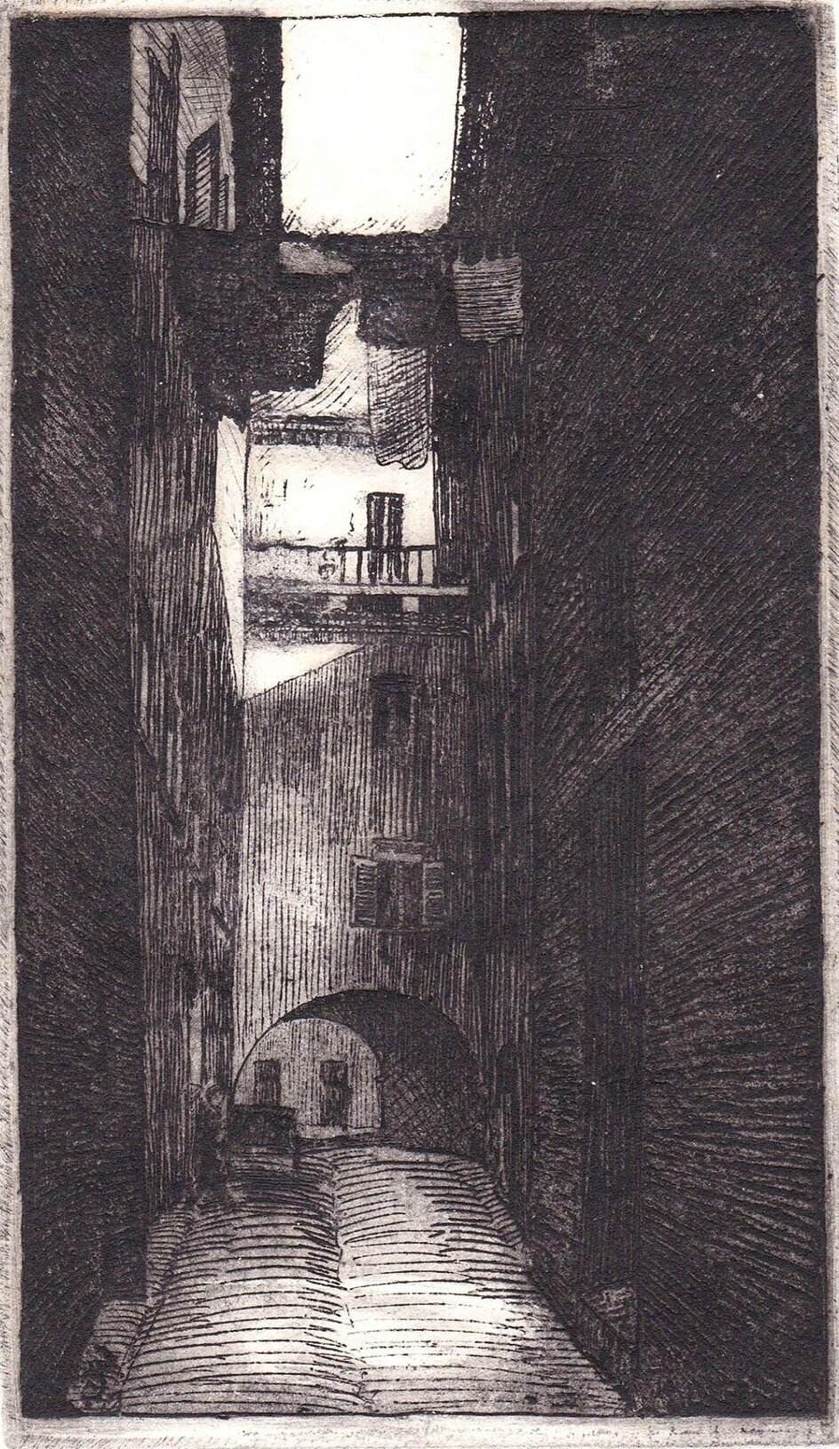 Alleyway with Arch