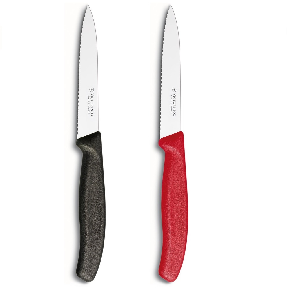 Victorinox Paring Knife Serrated Edge Black, Cutlery