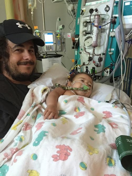 Baby Luca while in the hospital- doctors said it was the worst case they saw in a while. 