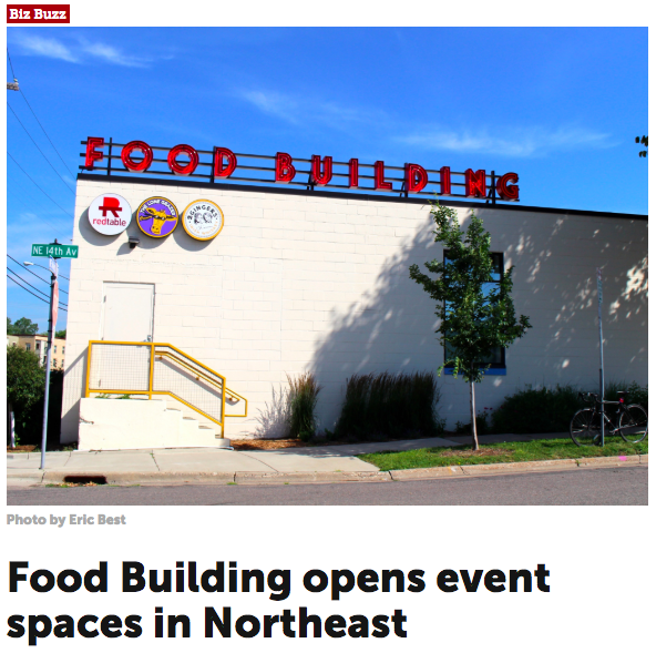 The Journal: FOOD BUILDING Opens Event Space