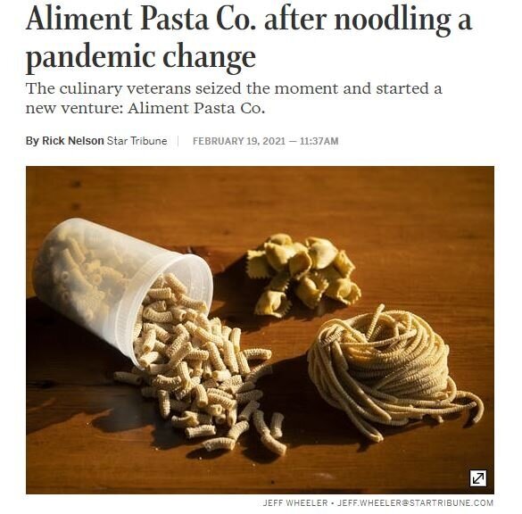 Star Tribune: Aliment Pasta Co. Feature