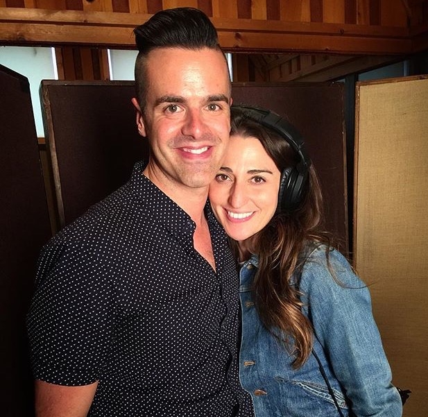 Michael J Moritz Jr with Tony Award Nominee Sara Bareilles