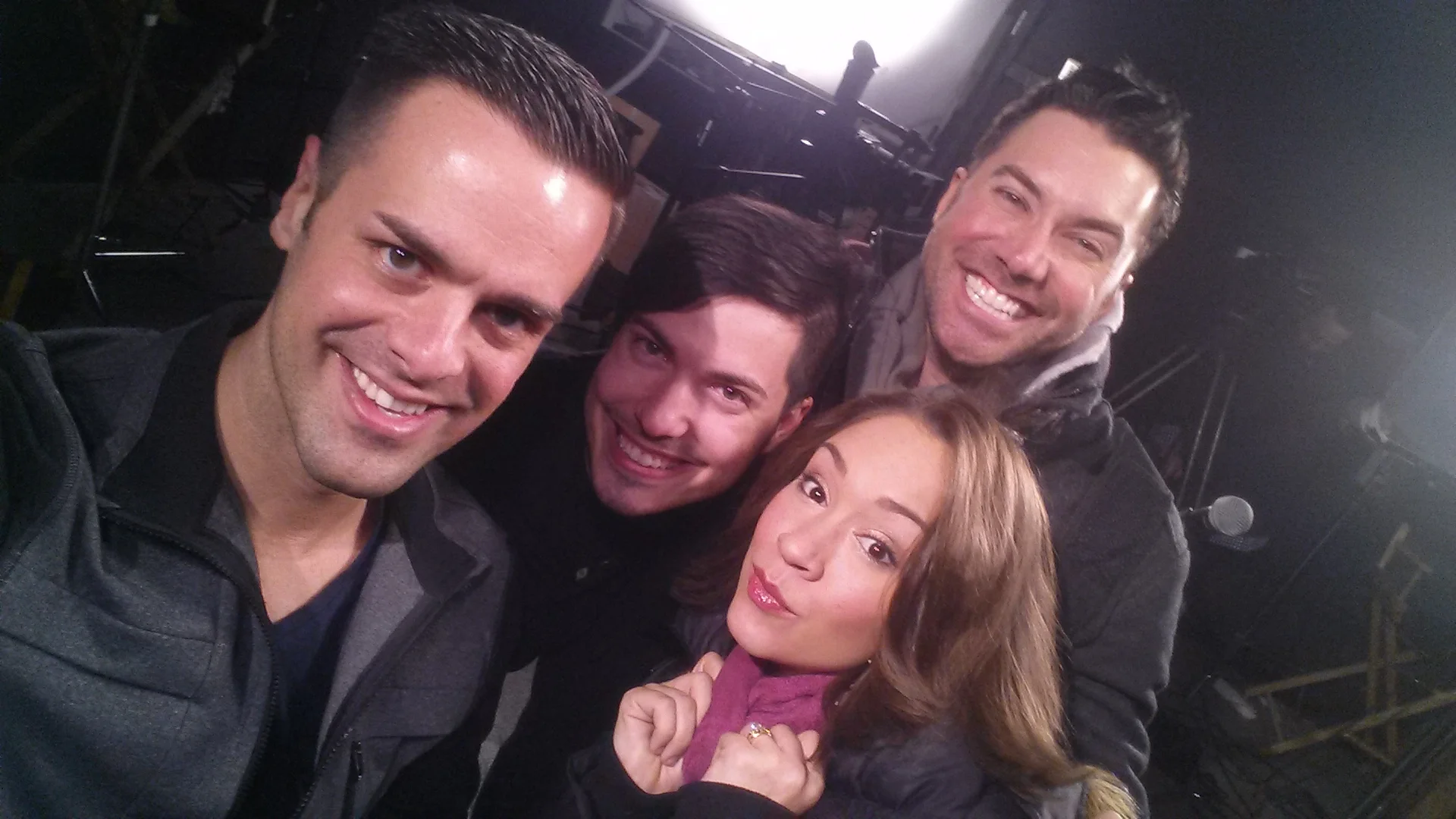 Michael J Moritz Jr with Ace Young, Diane DeGarmo and Billy LaGuardia