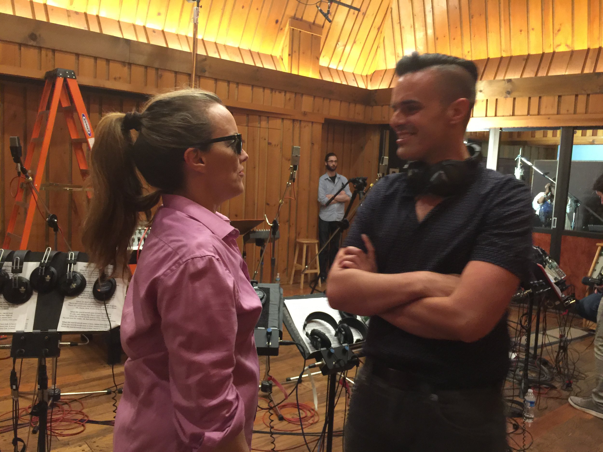 Michael J Moritz Jr with Alice Ripley