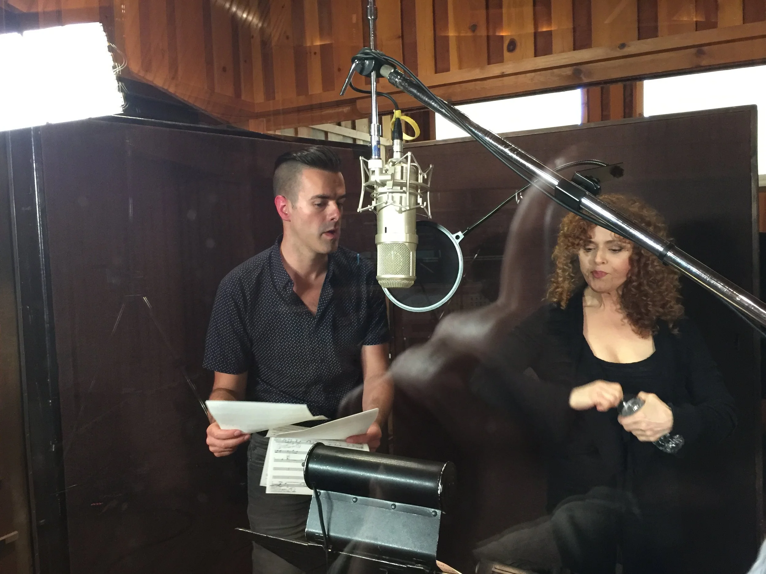 Michael J Moritz Jr and Bernadette Peters