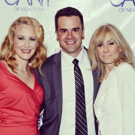 Michael J Moritz Jr with Katie Finneran and Judith Light