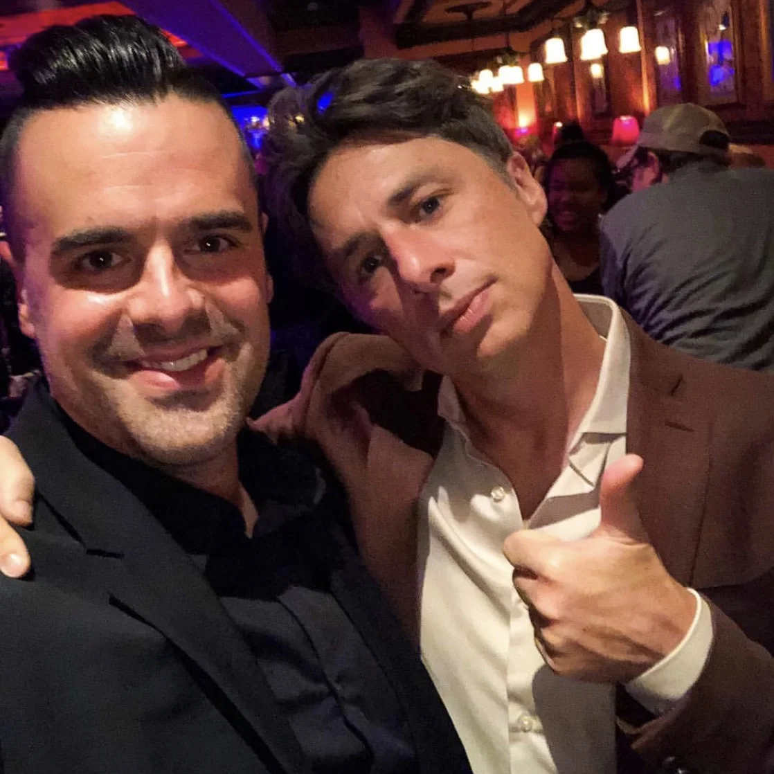 Michael J. Moritz Jr. and Zach Braff
