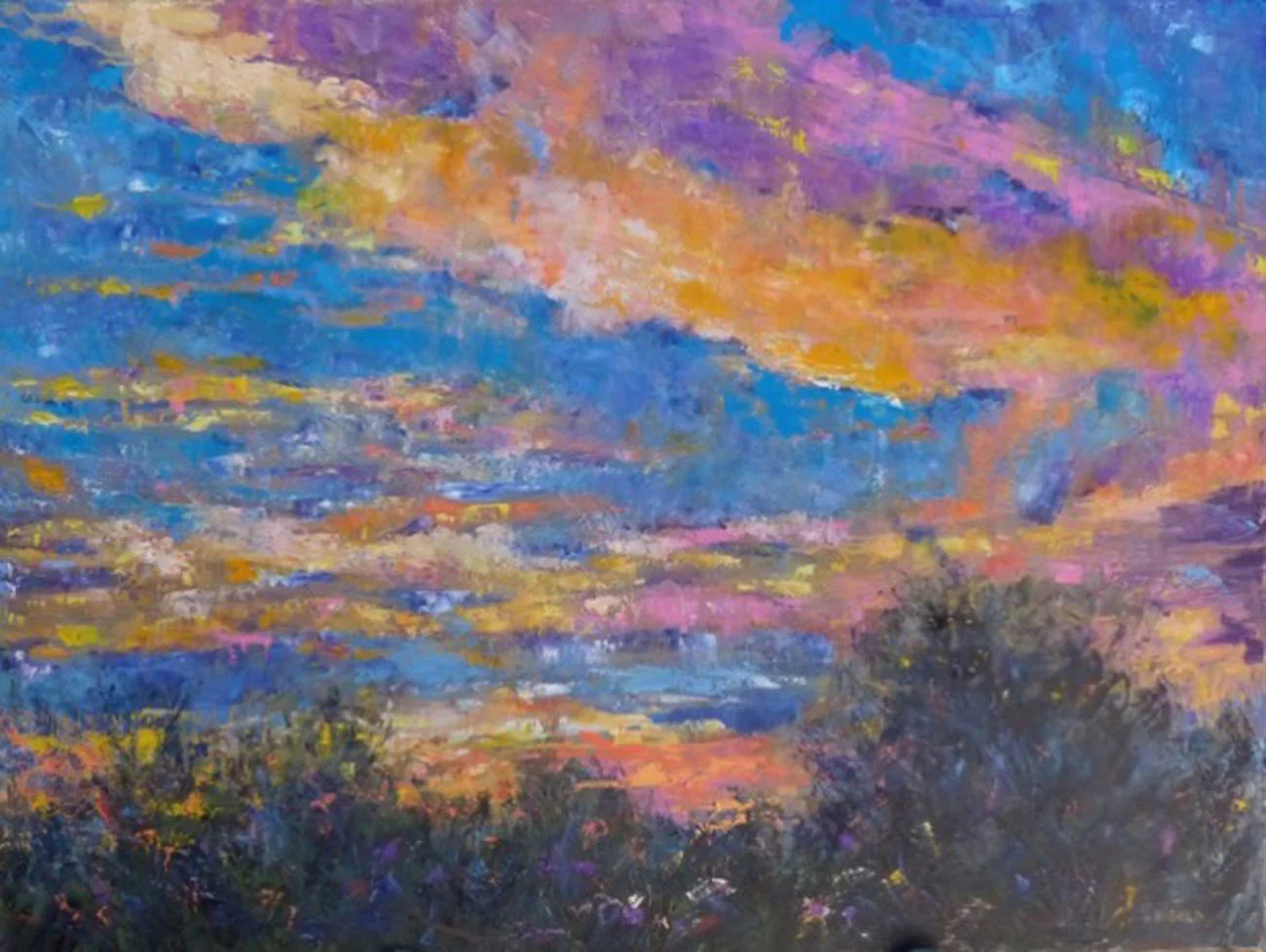 Illuminating Sunsent oil on canvas 30 x 40