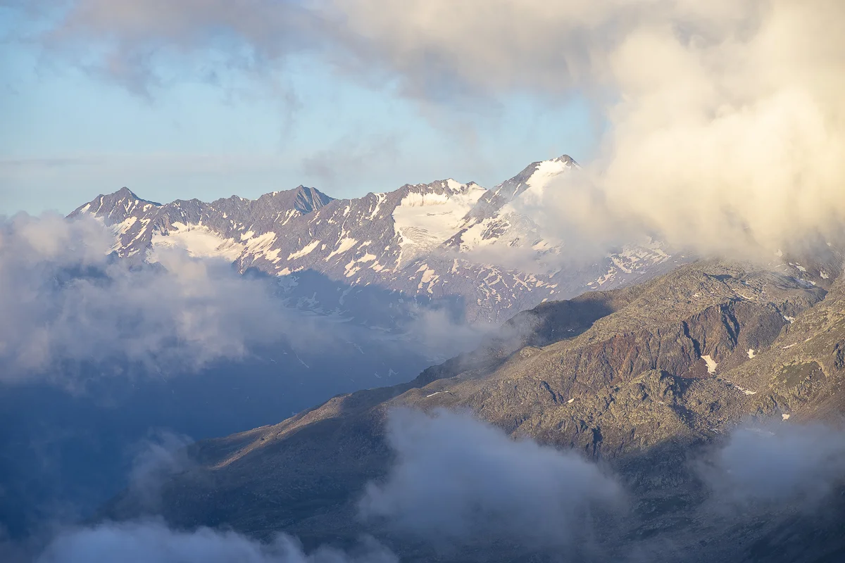 Schöne Morgenstimmung in Richtung Ramolkogel.