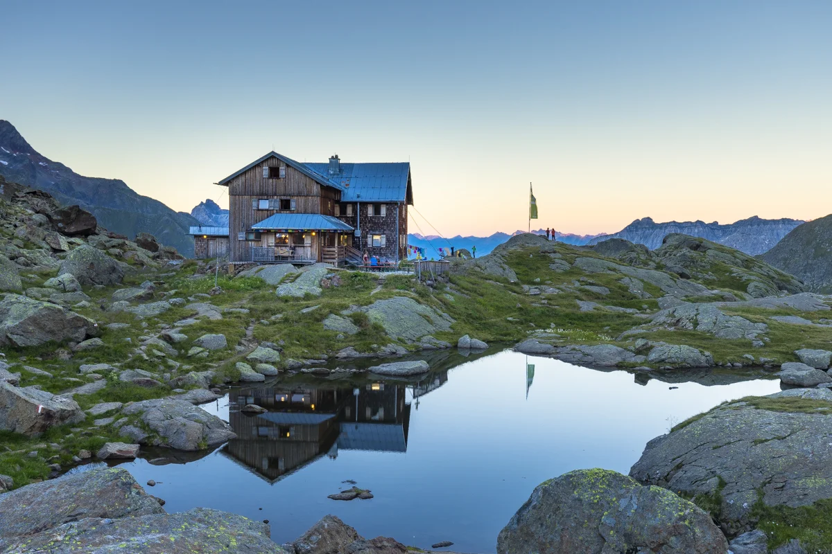 Eine meiner meistgesehenen Aufnahmen überhaupt: die Bremer Hütte im Stubai.