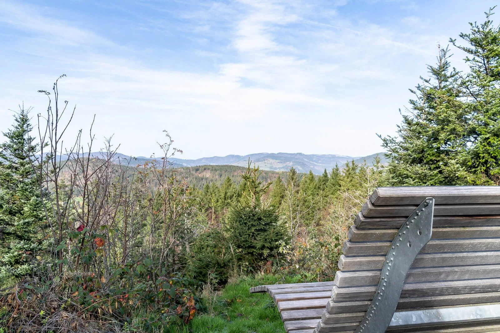  Aussichtspunkt am Lehenkopf mit Blick über den Südschwarzwald nahe St. Blasien 