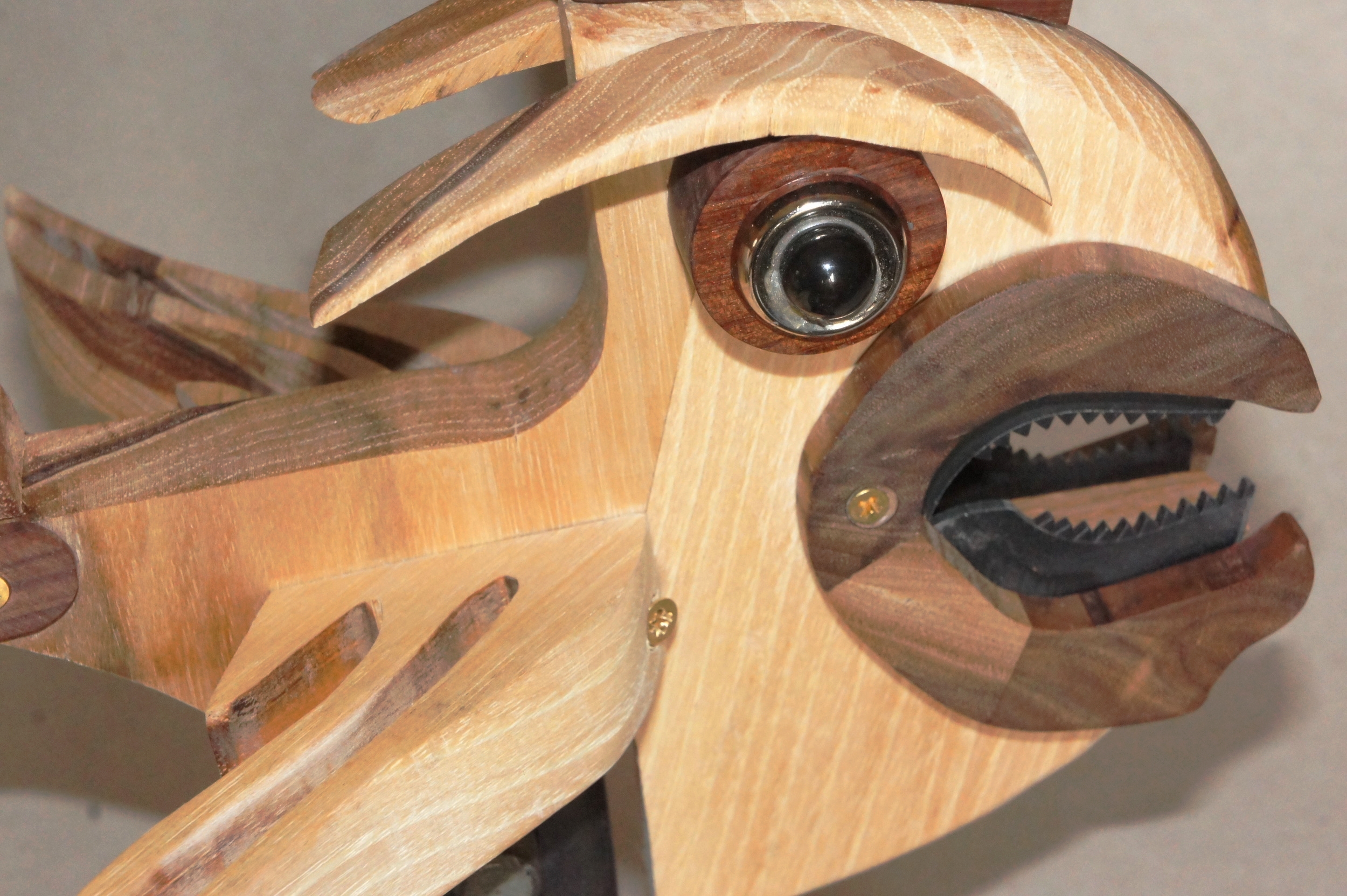  H 13 inches  W&nbsp; 9 inches  L 13 inches  Created in 2015  Wood, found objects 