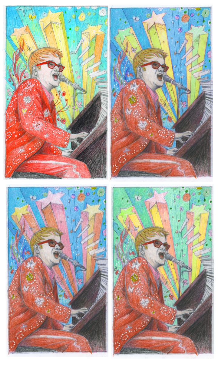 Color Pencil Comps: the possibilities seemed endless