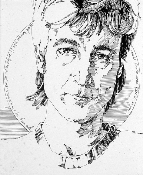 As a long time Lennon fan I drew this pen and ink portrait of him when I was an art student at OCAD, where I now teach.