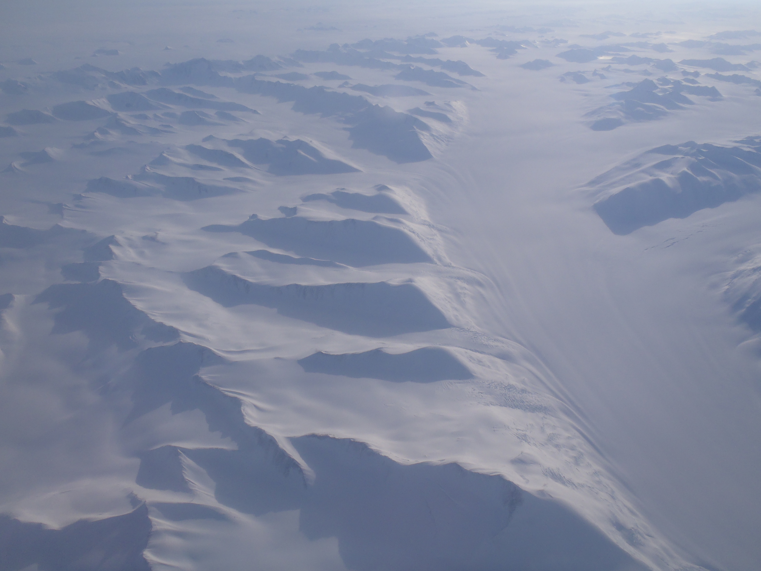  Antarctica from the window of the C-17.&nbsp; Almost there! 