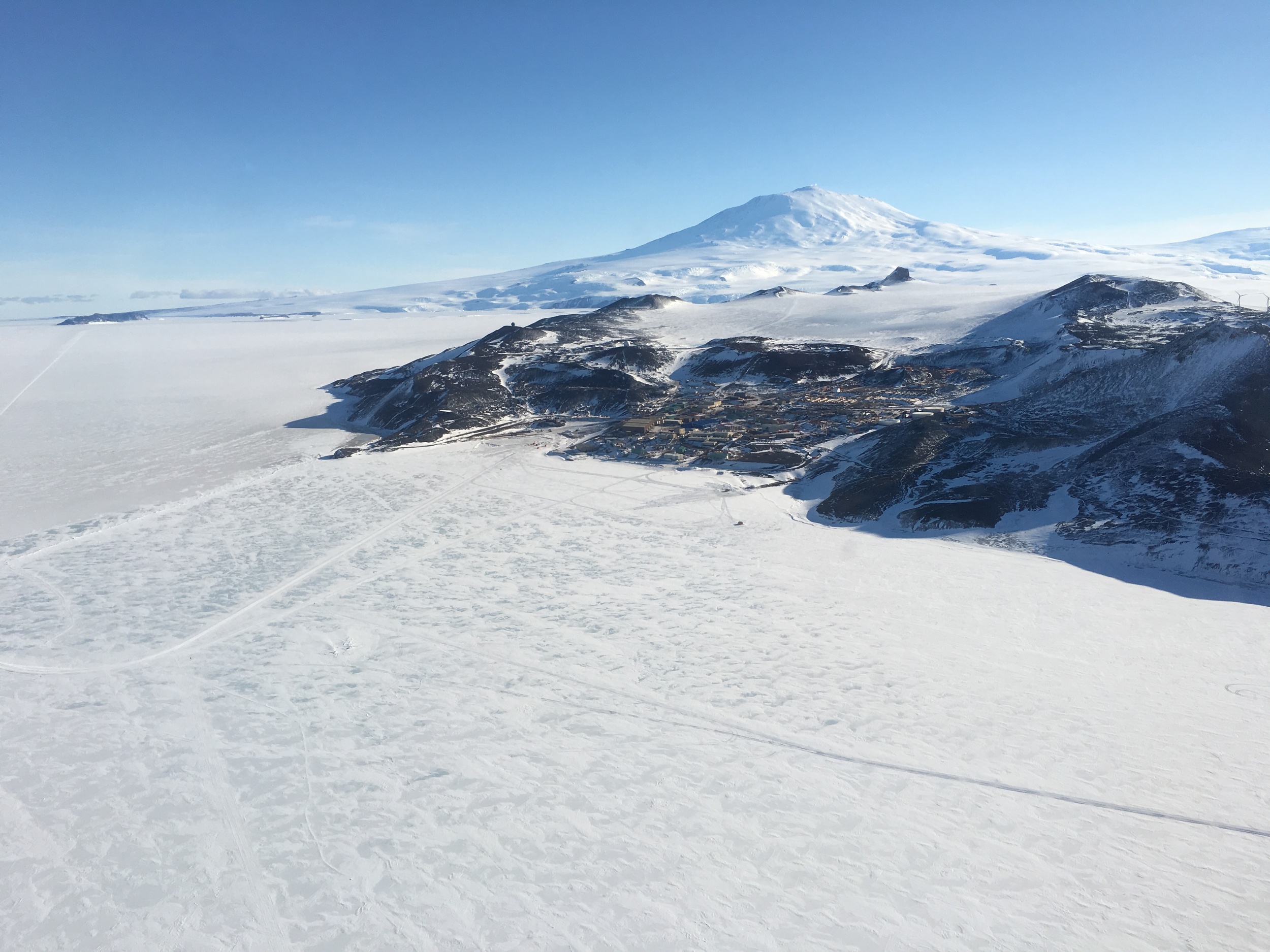  McMurdo Station viewed from the helo as we flew out to New Harbor. 