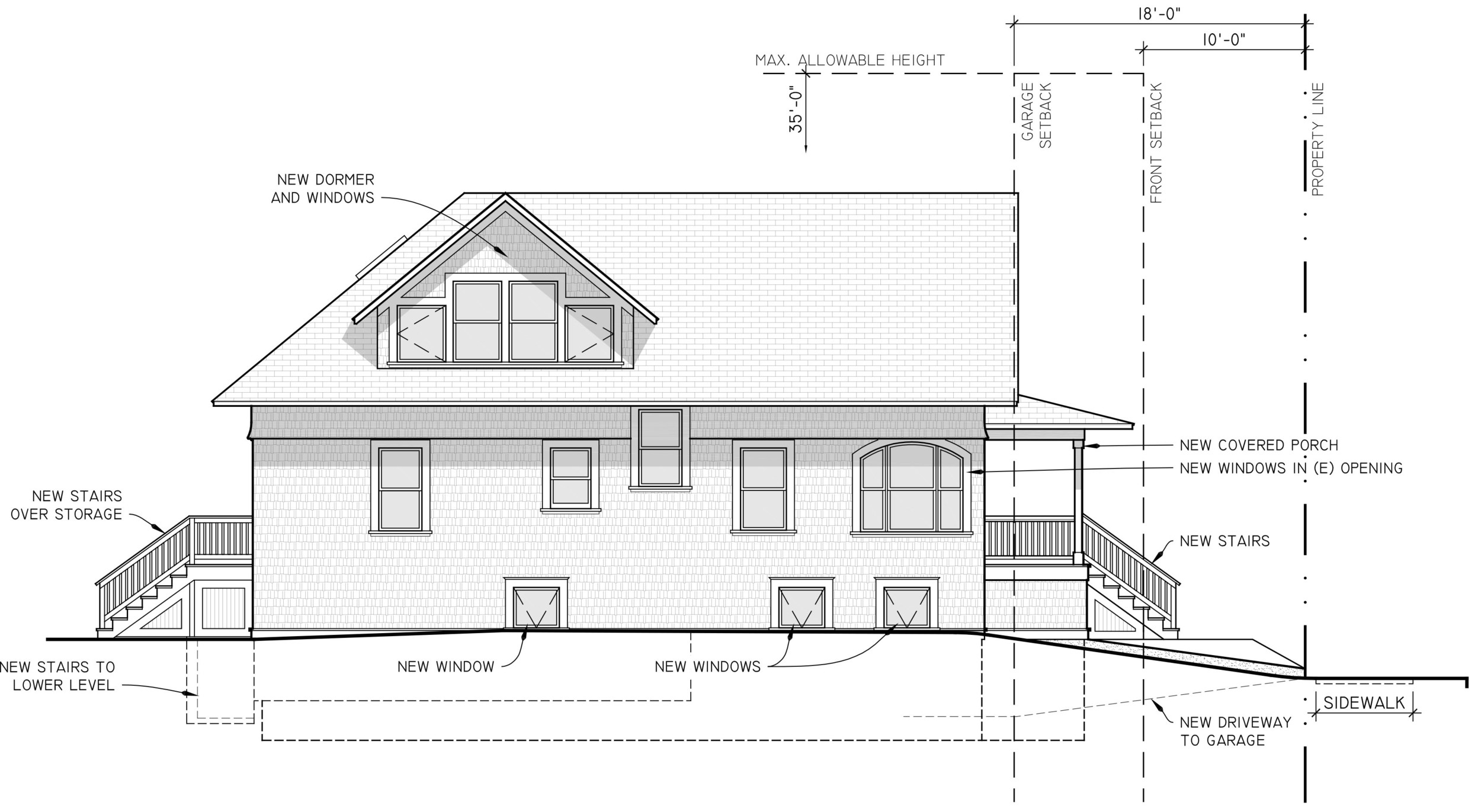 Elevation, North