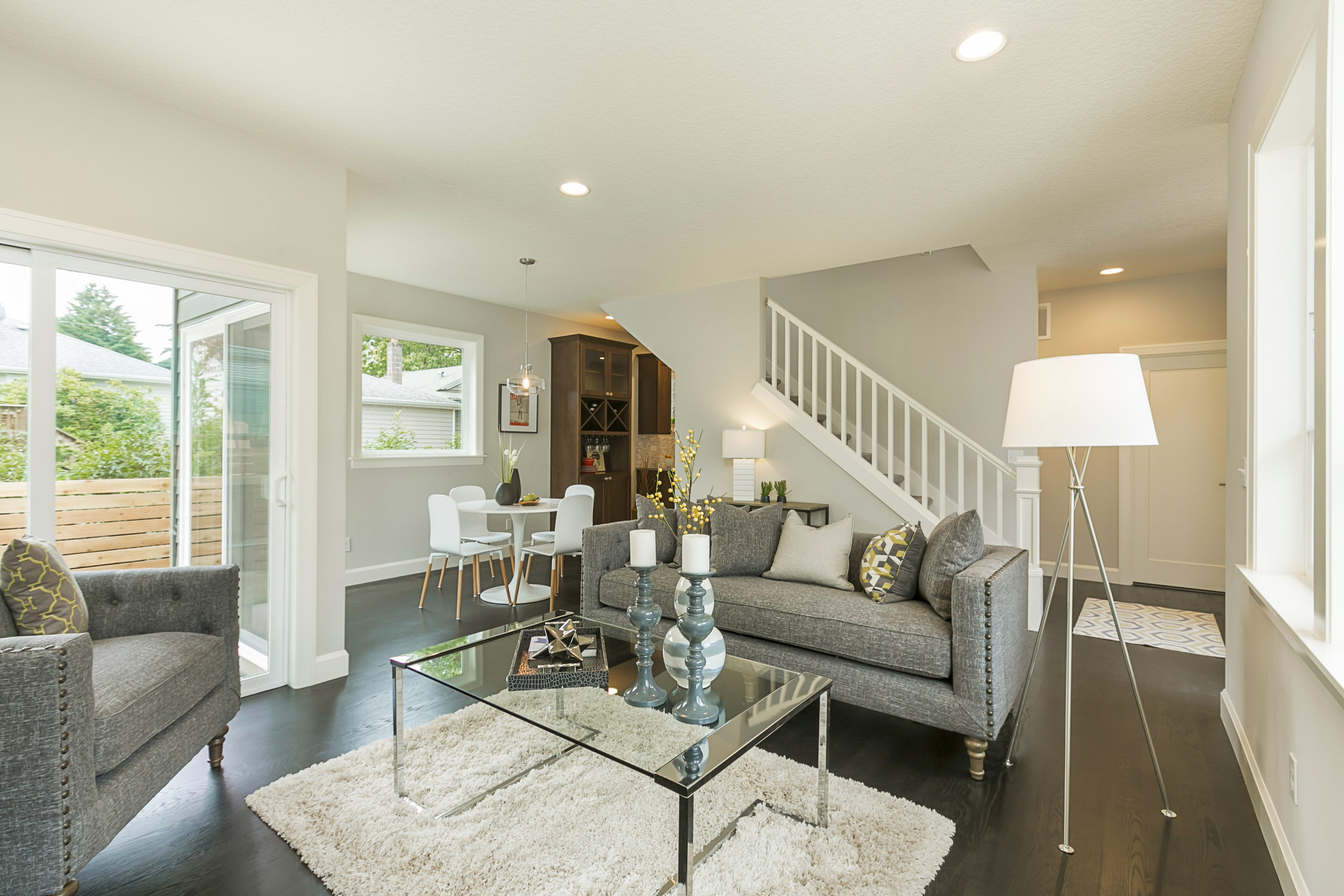 Interior, Living Room, Dining, Stair
