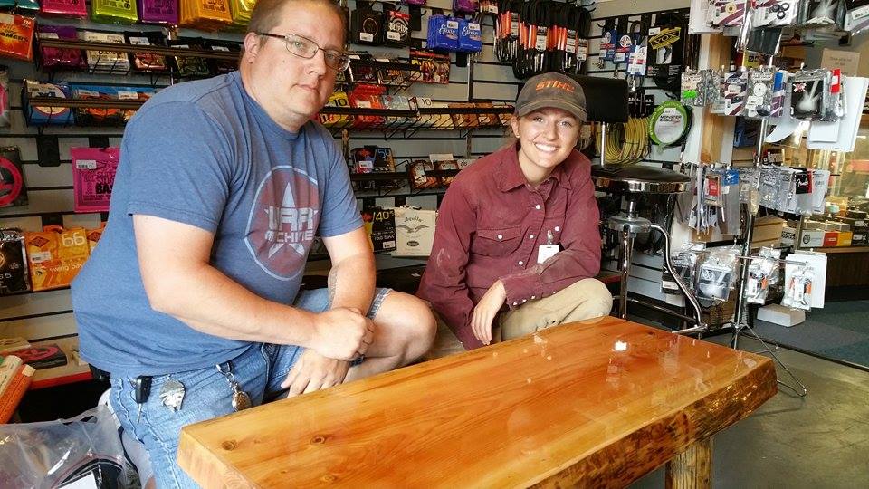   Delivering the table to Wayne at Uncle Roy's Music shop was a lot of fun. Next time though, we will bring Lance!  &nbsp;  