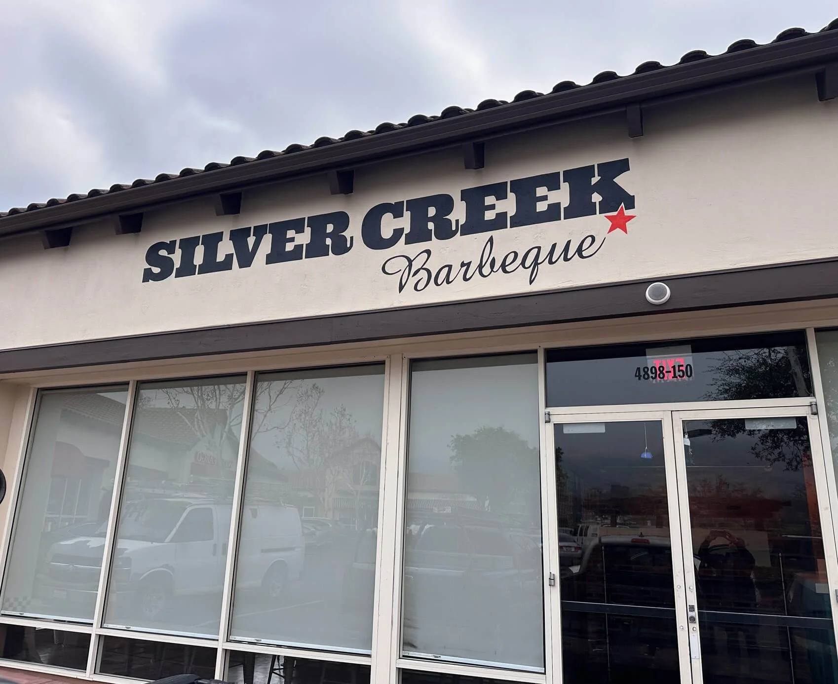 Silver Creek BBQ front sign 16'x3' 2026