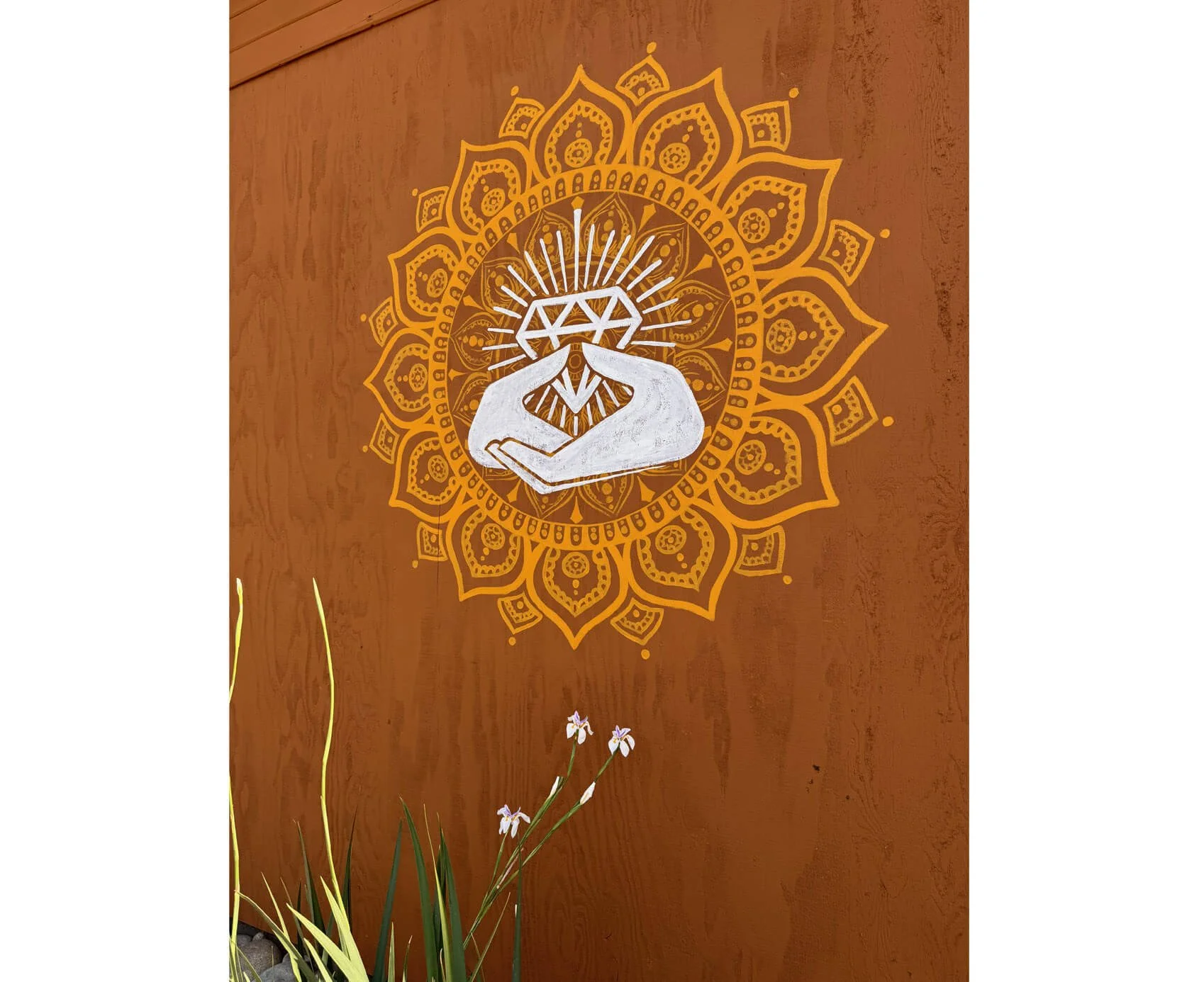Sit Feel Heal mural 5'x5' 2025