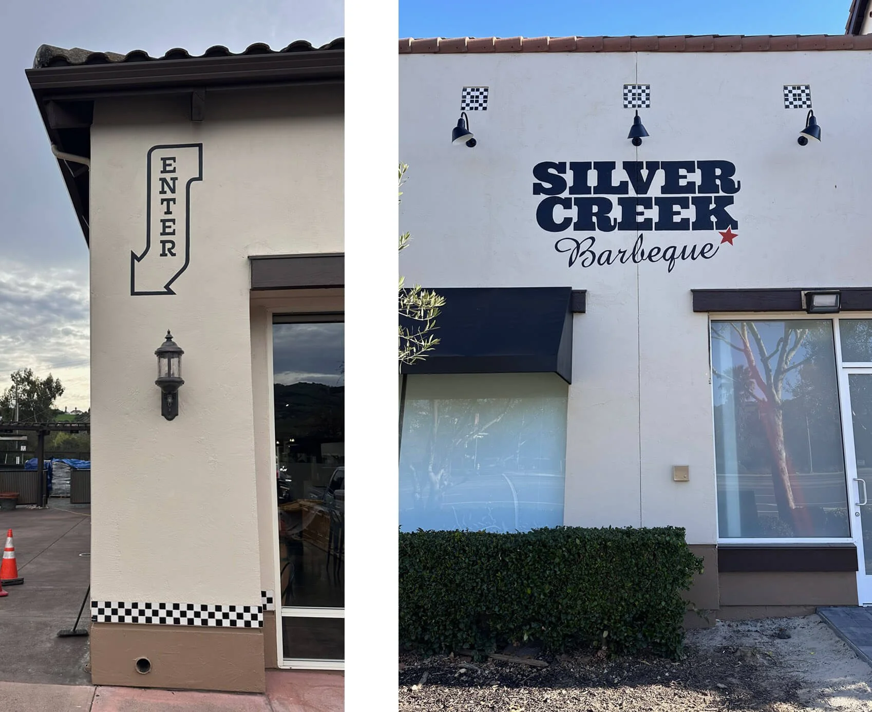 Silver Creek BBQ arrow sign & street side sign  2026