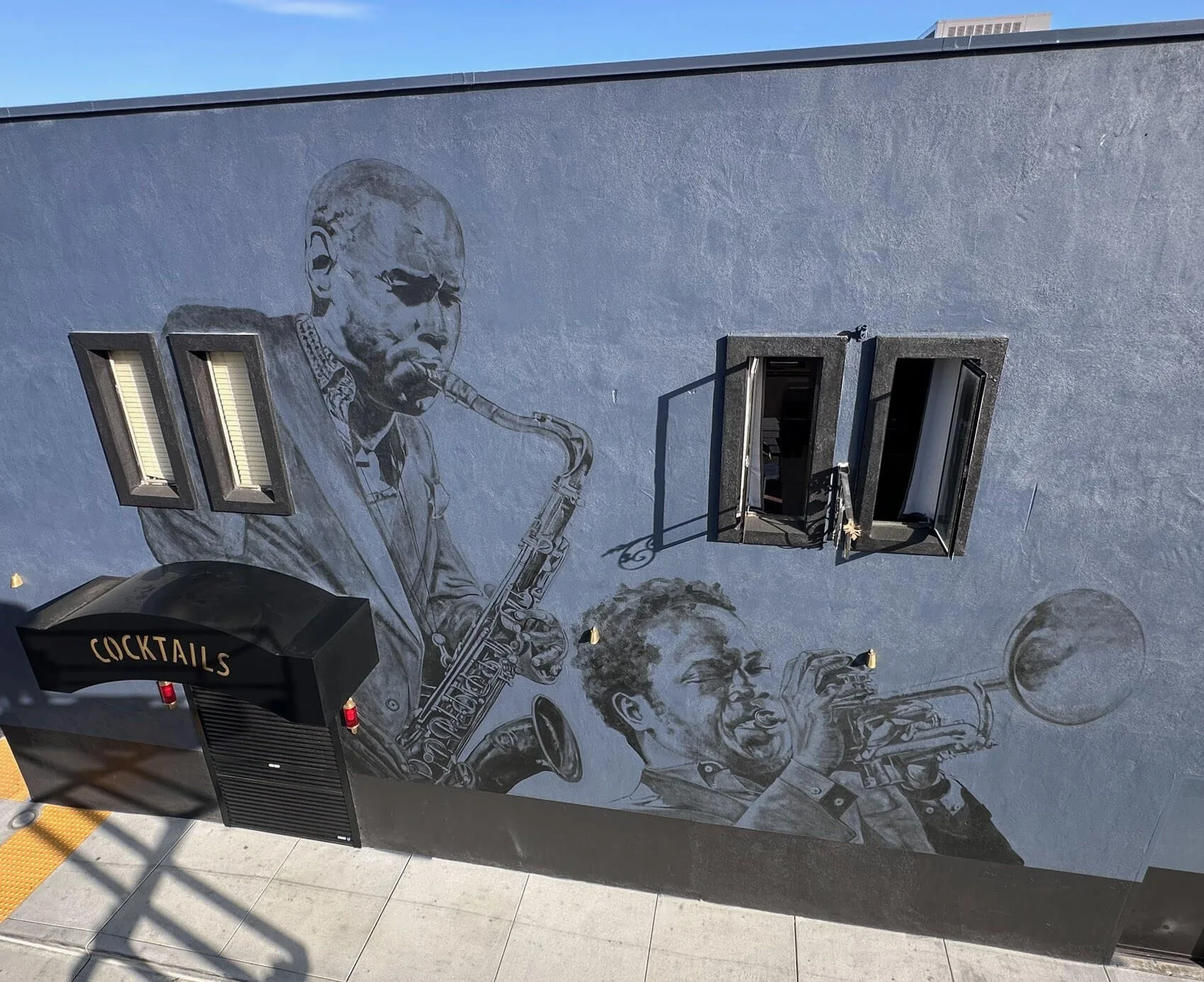 Alley Oop Lounge on Jazz Alley featuring (Josh Redman  & Ambrose  Akinmusire) 22'x30' high angle 2026