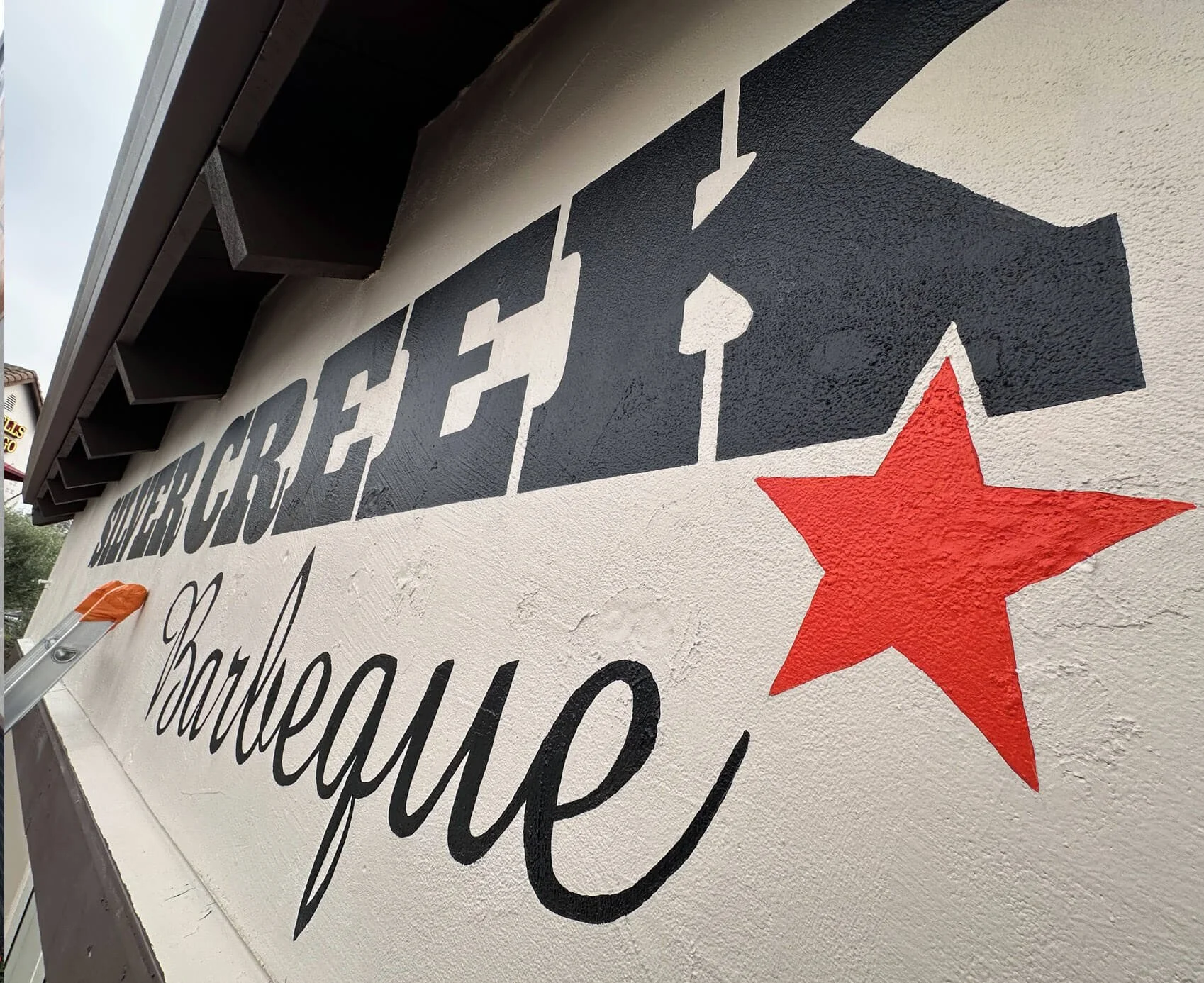 Silver Creek BBQ high sign  16'x3' detail 2026