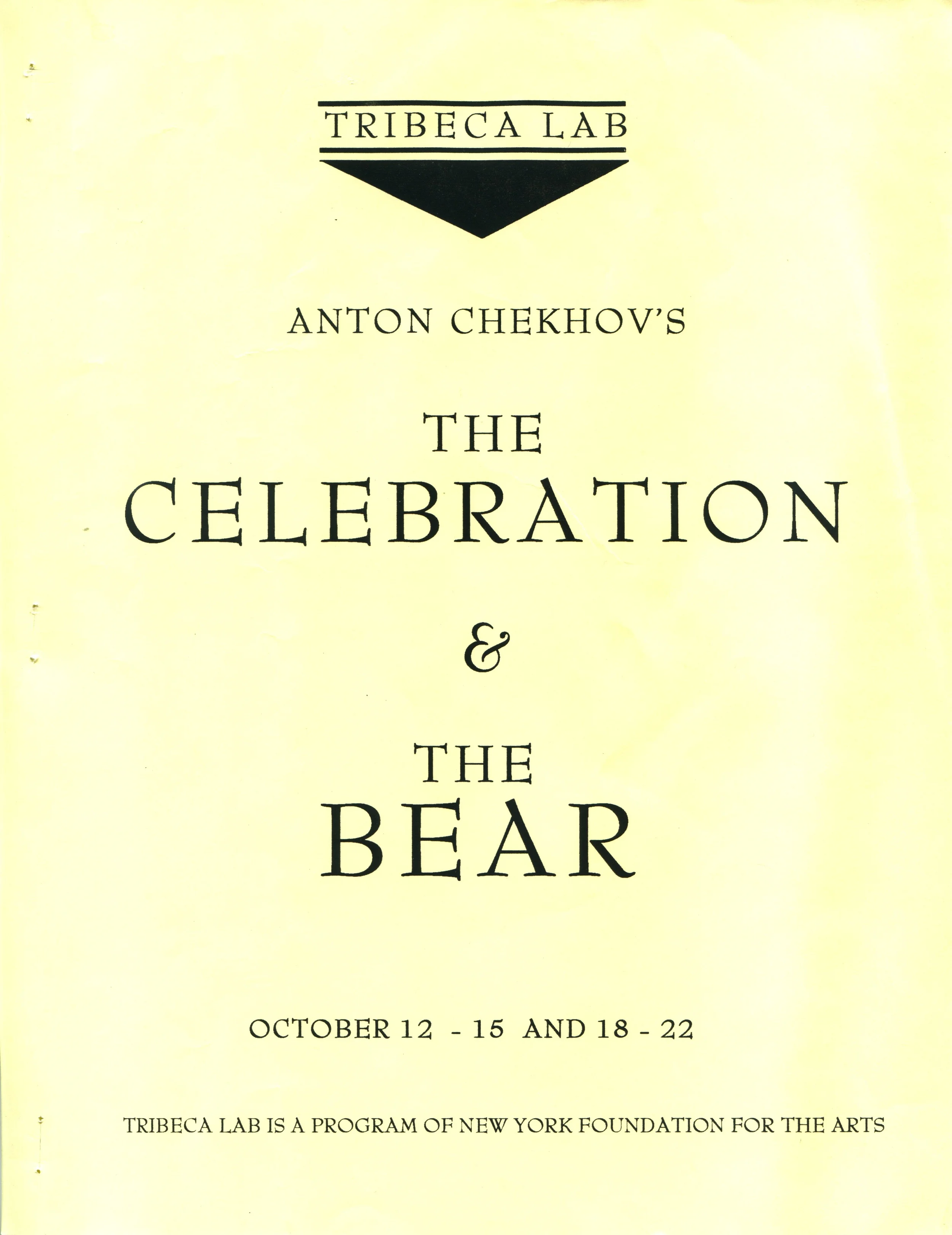 THE BEAR & THE CELEBRATION