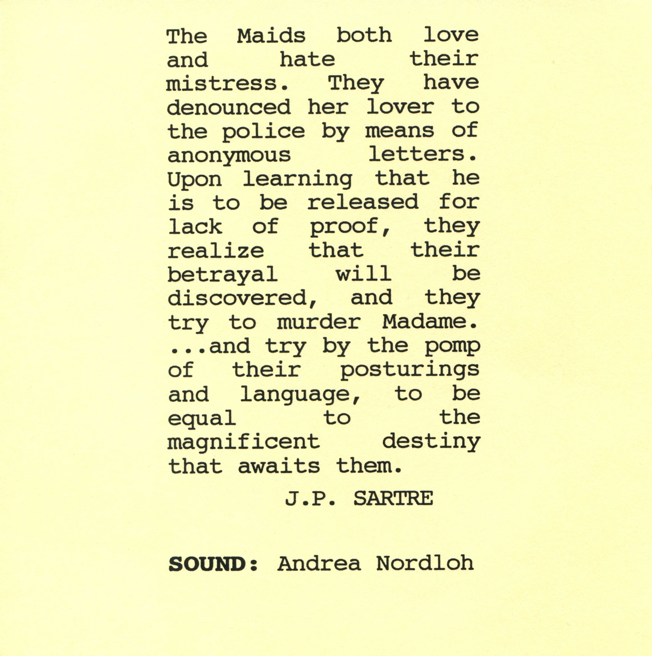 THE MAIDS