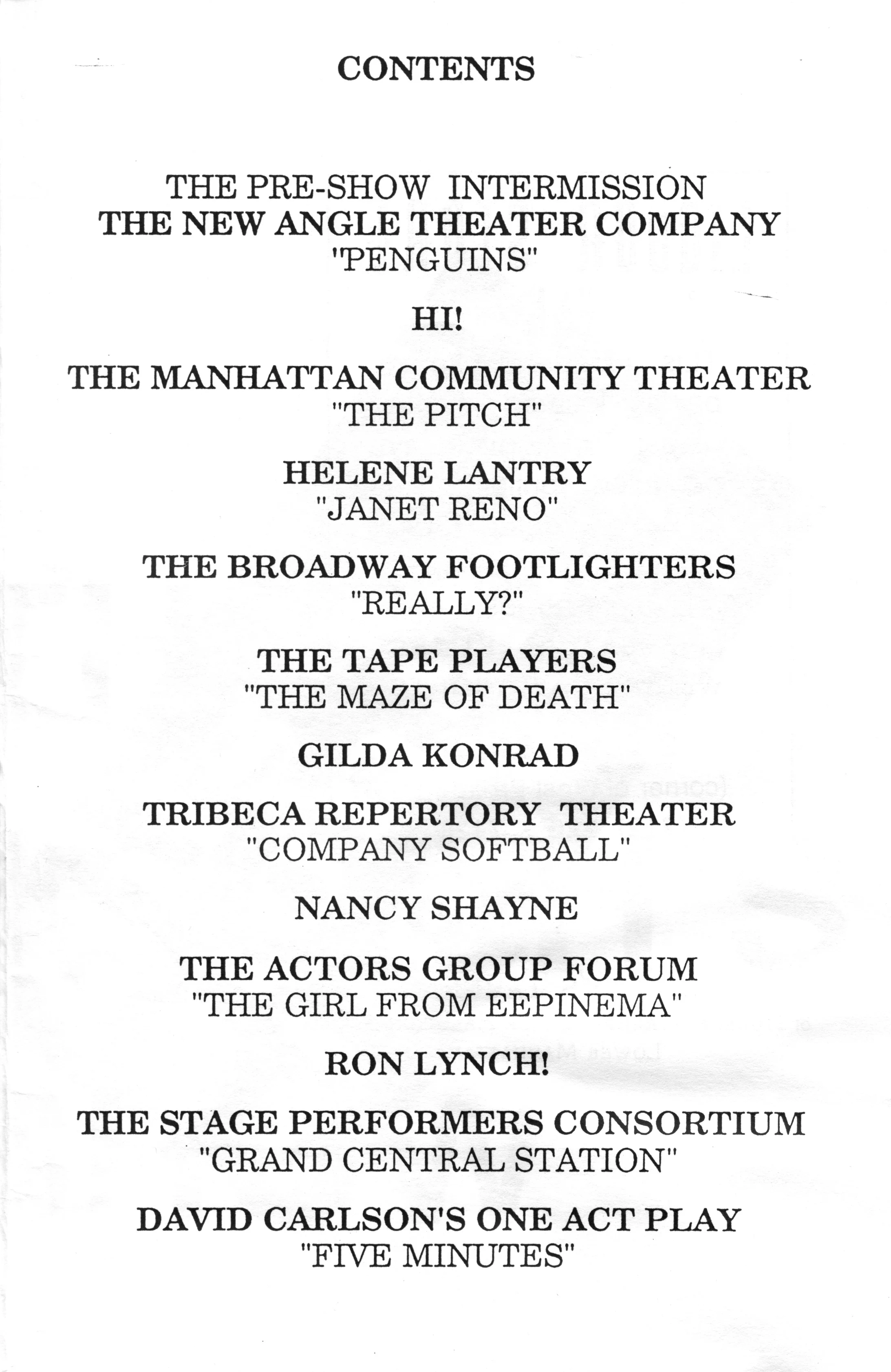 THIS MONTH'S SHOW