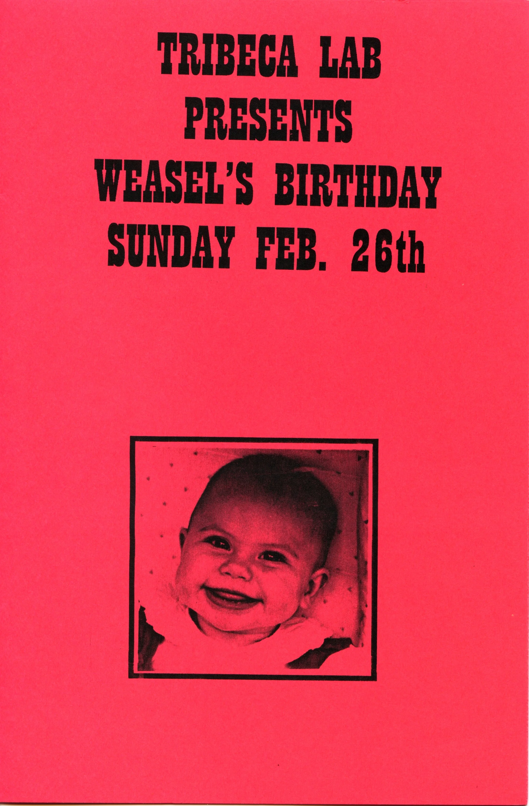 WEASEL'S BIRTHDAY PARTY