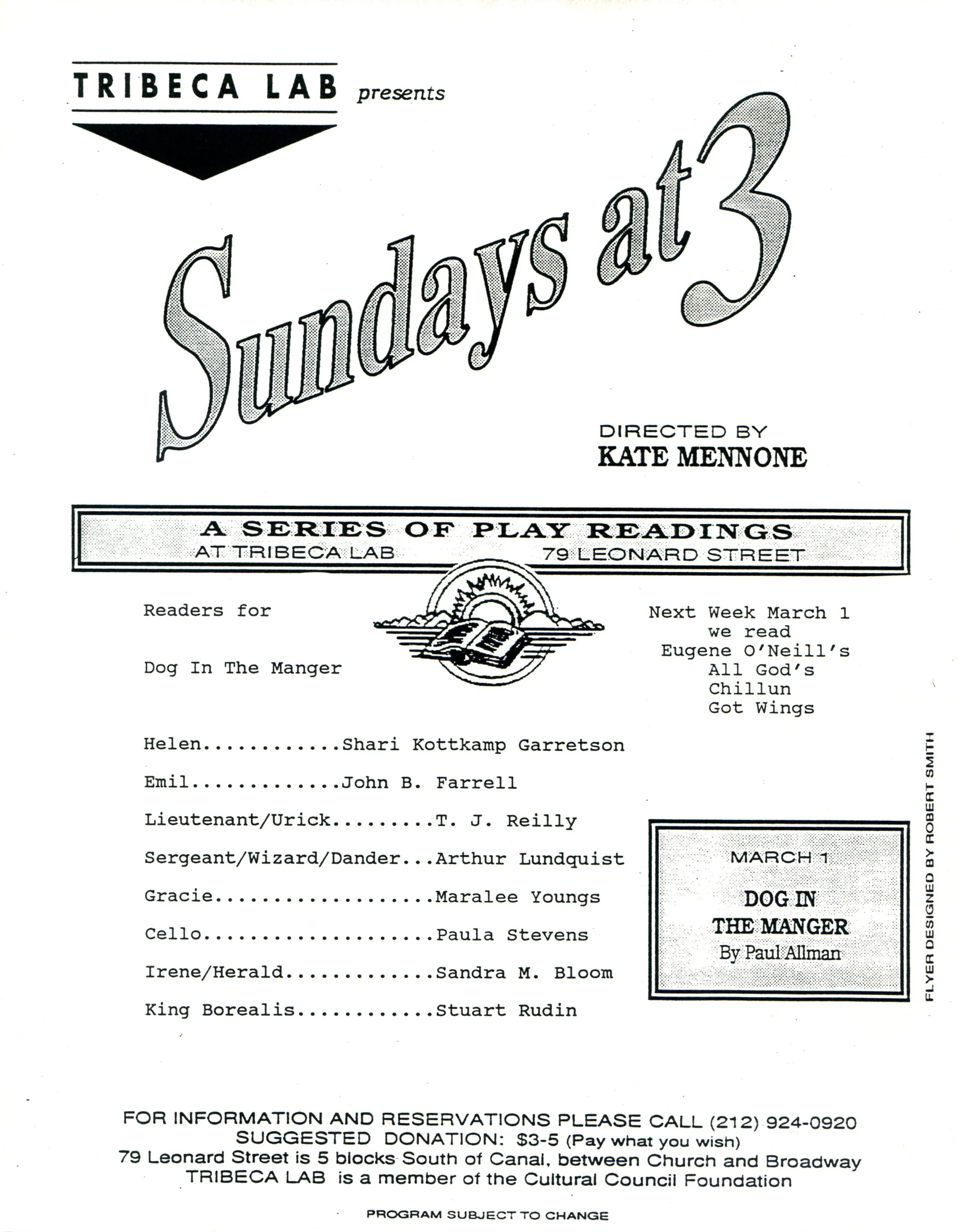 SUNDAYS AT 3