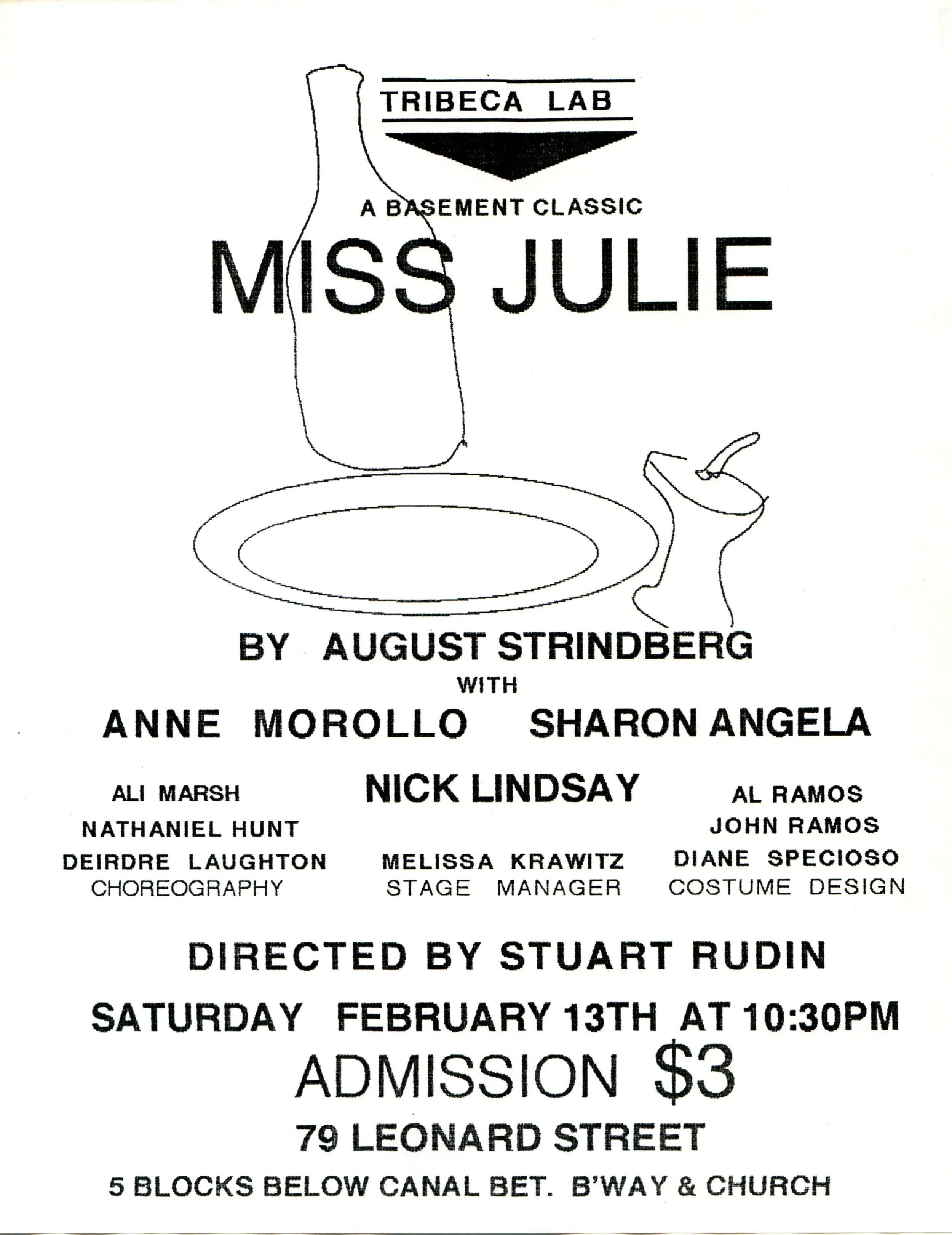 A BASEMENT CLASSIC:  MISS JULIE