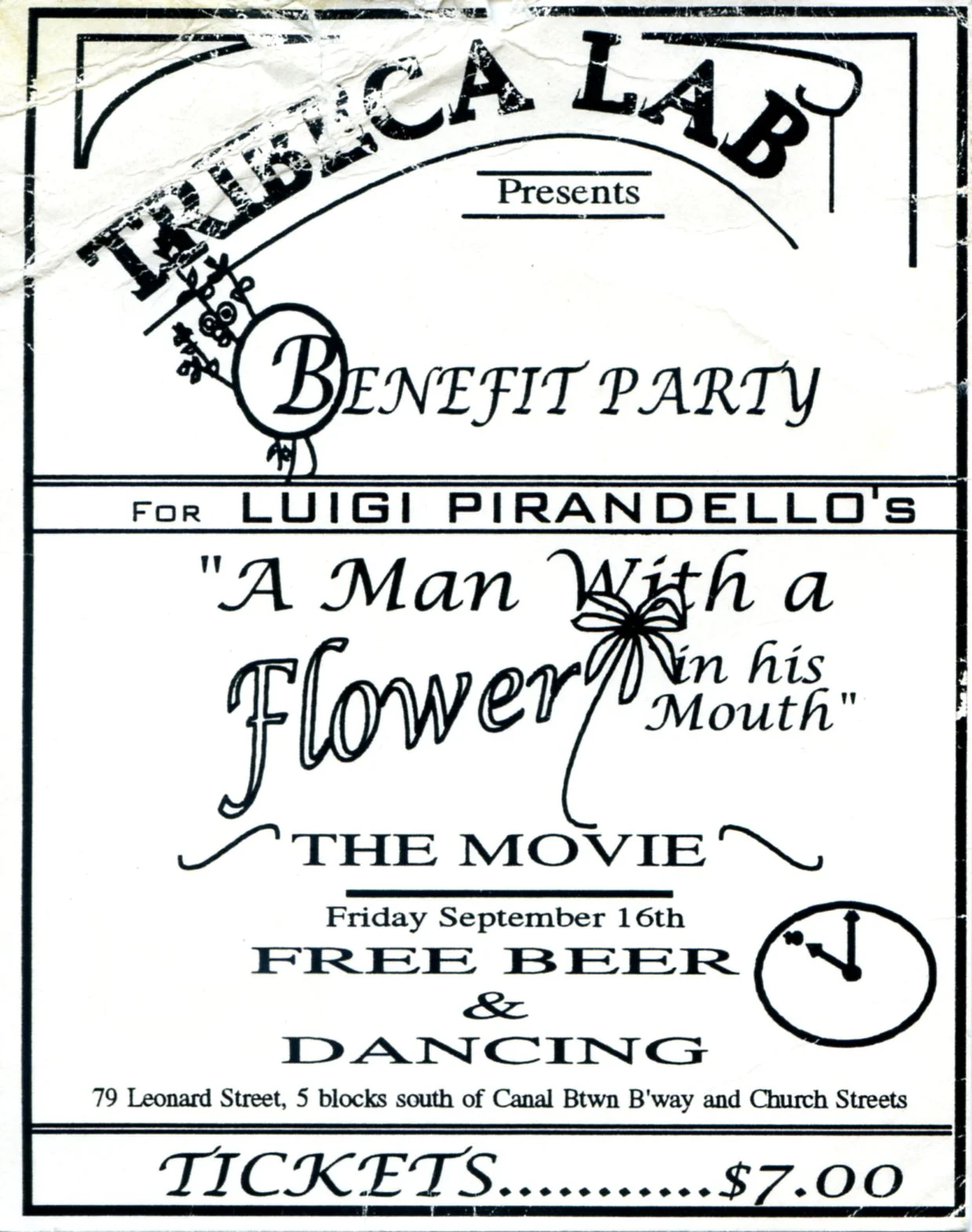 THE MAN WITH THE FLOWER IN HIS MOUTH