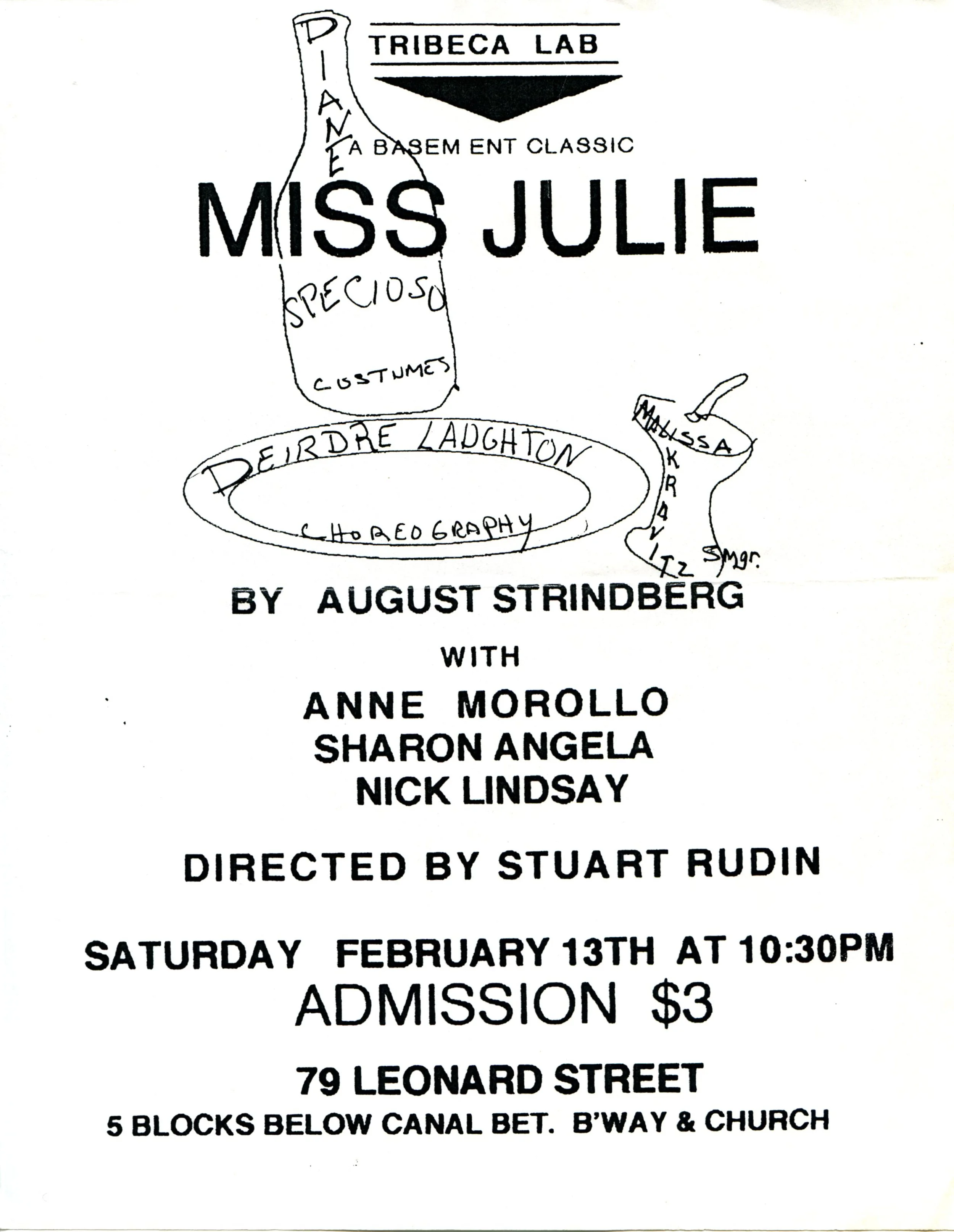 A BASEMENT CLASSIC:  MISS JULIE
