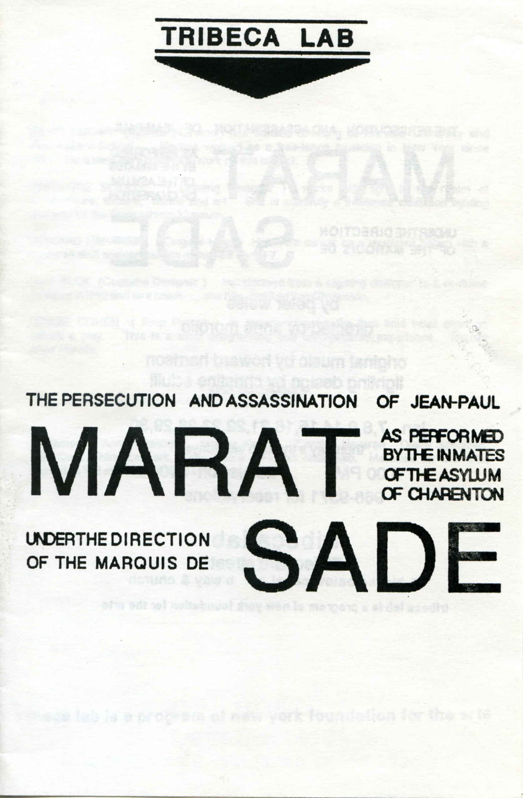 MARAT SADE