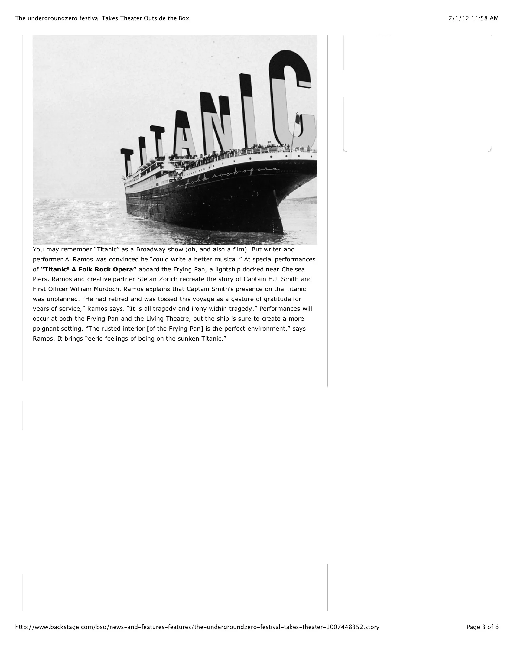TITANIC! A Folk Rock Opera