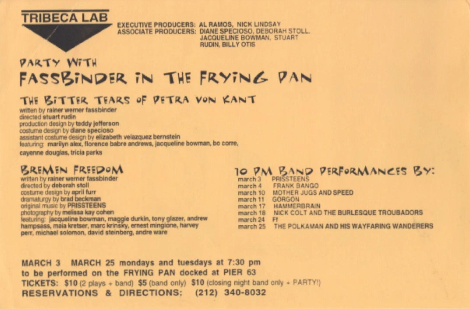 FASSBINDER IN THE FRYING PAN: THE BITTER TEARS OF PETRA VON KANT