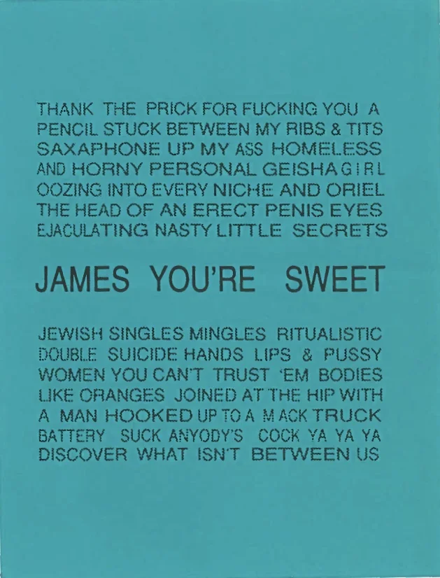 James You're Sweet