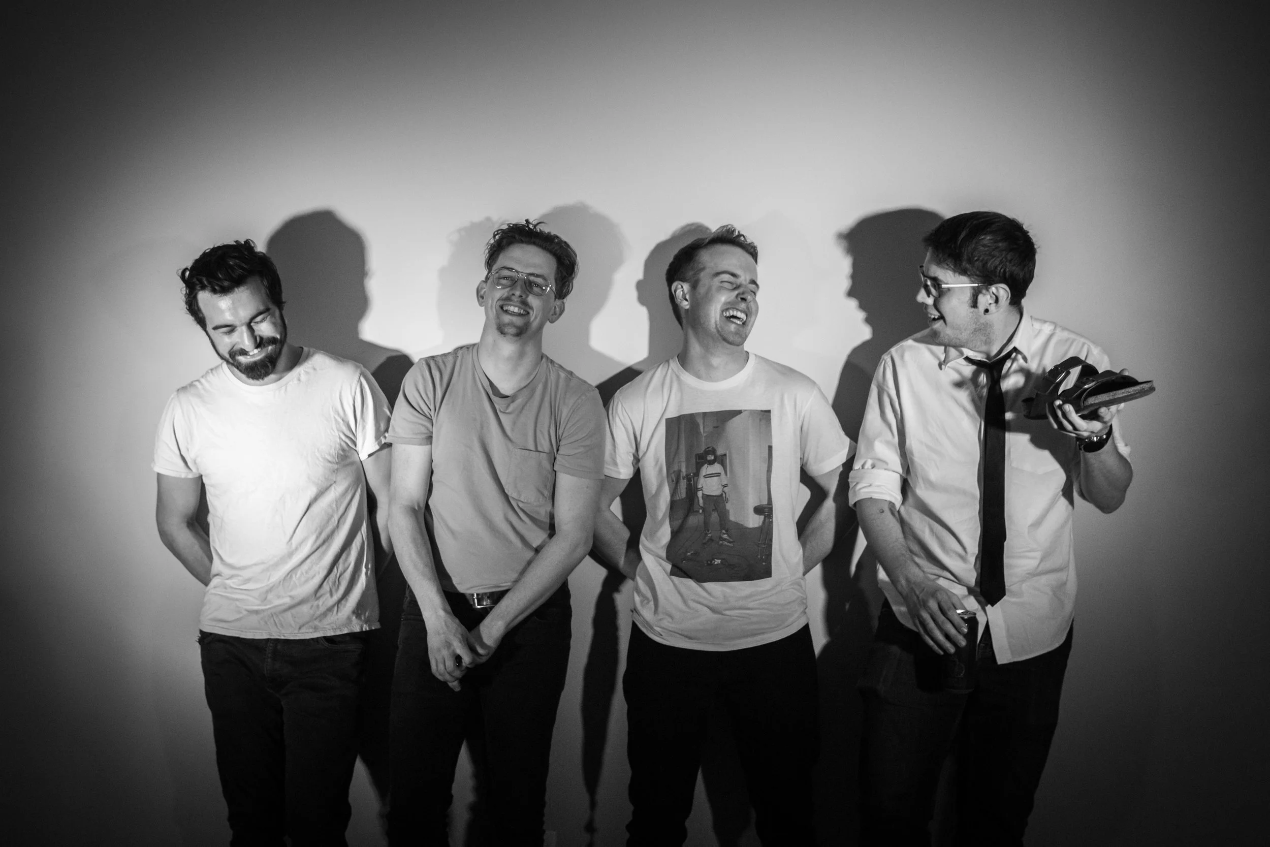 From left to right: Marcus Retterath (Vocals/Guitars), Steve Benjamins (Vocals/Keyboard), Nick Collett (Drums), and Michael Schmidt (Bass).