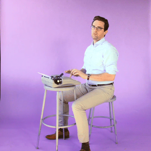 Don't you want to be cranking out posts like this guy? Just, you know, preferably on a computer.