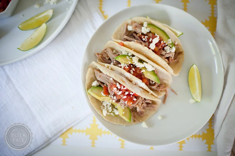 slow-cooked carnitas tacos
