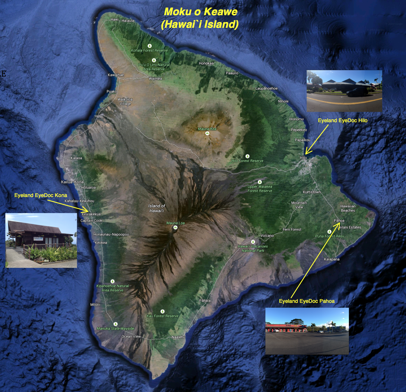 Moku o Keawe -- Hawai`i Island (Source: Google Maps)