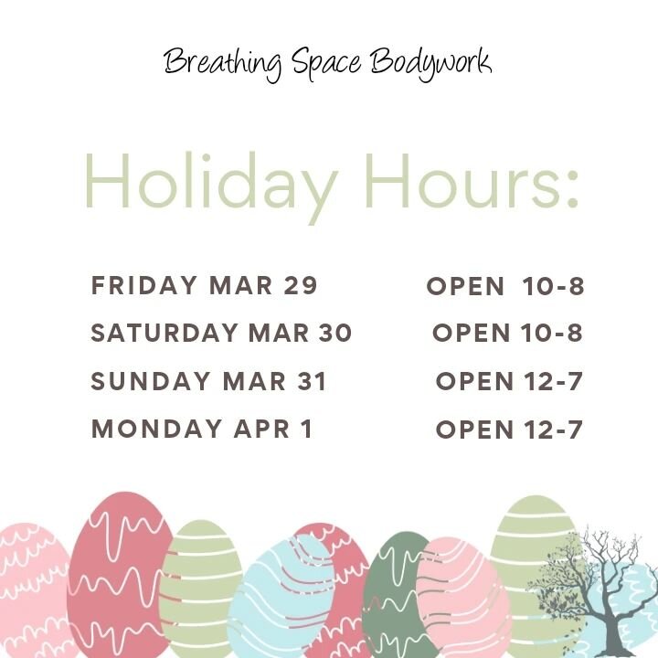 Open all long weekend. Including MONDAY! Book now before it's too late. 

#relaxbreatheletgo #longweekend #easter #goodfriday #massage #vancouver