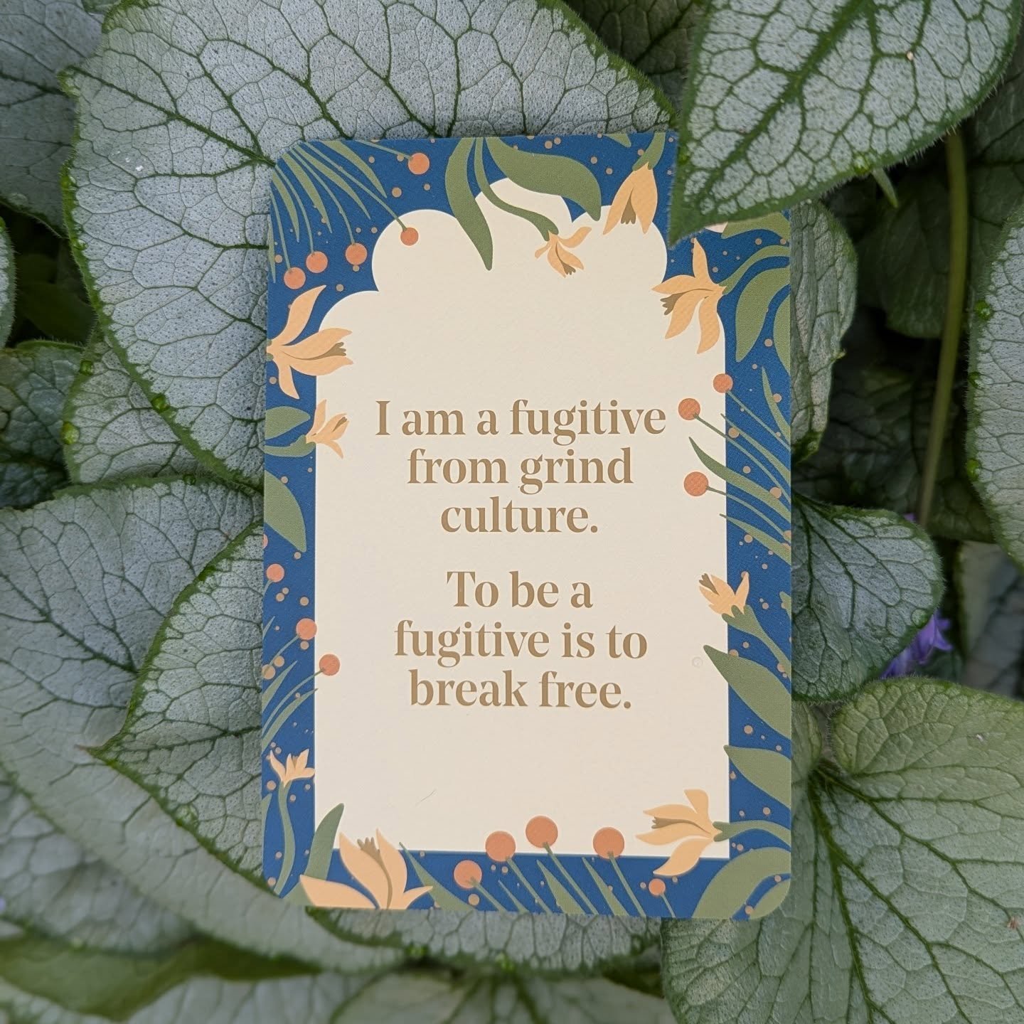 &quot;I am a fugitive from grind culture. To be a fugitive is to break free &quot;

The Rest Deck by Tricia Hersey 

#restisresistance #restdeck #RelaxBreatheLetGo