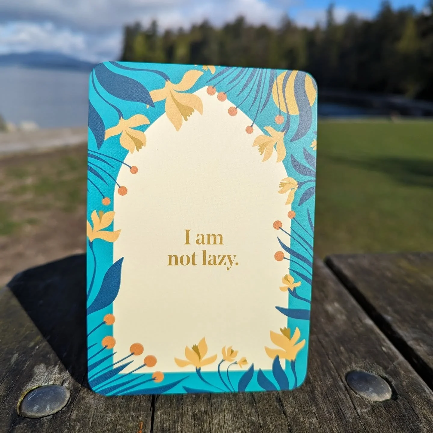 &quot;I am not lazy.&quot;

The Nap Ministry's Rest Deck 
50 Practices to Resist Grind Culture 
By Tricia Hersey 

#restdeck #restisresistance #RelaxBreatheLetGo