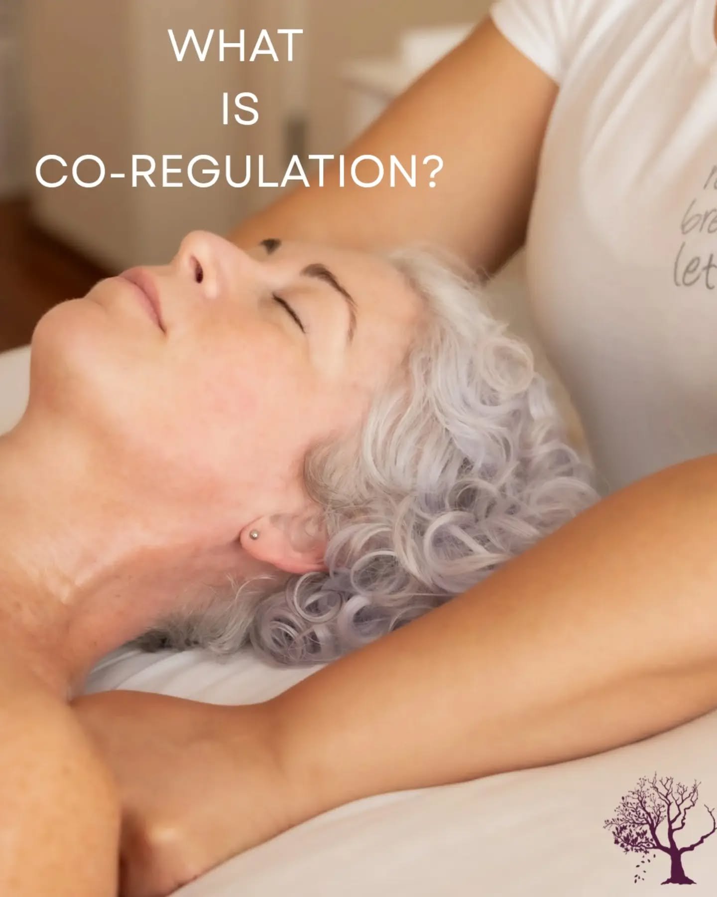 Co-regulation is the process of one nervous system helping another move toward a greater sense of safety, ease, and stability.

Co-regulation is not something a practitioner does to a client. It is something that happens within the relationship. 

Ea